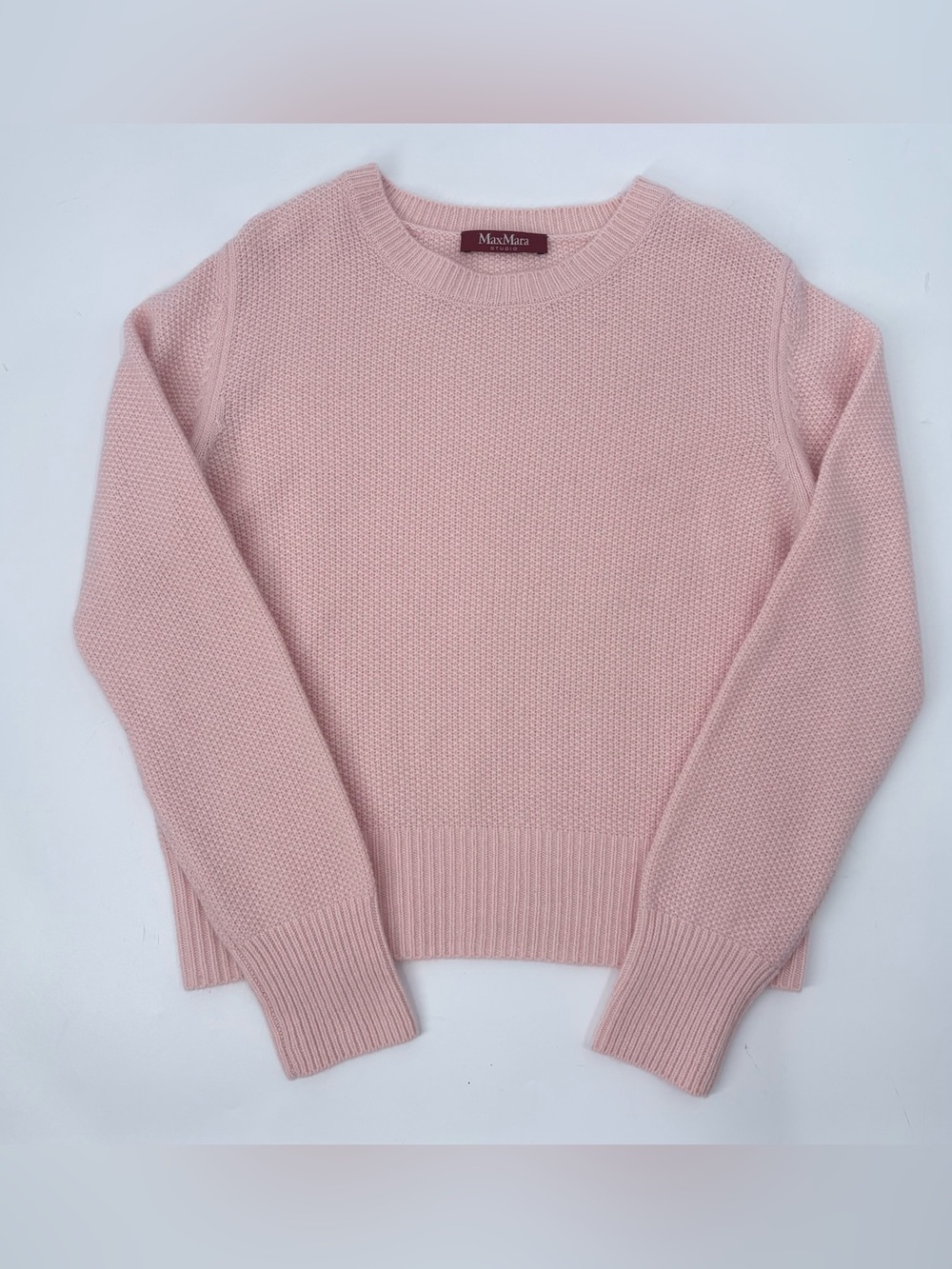 Max Mara Studio Light Pink Crewneck Sweater